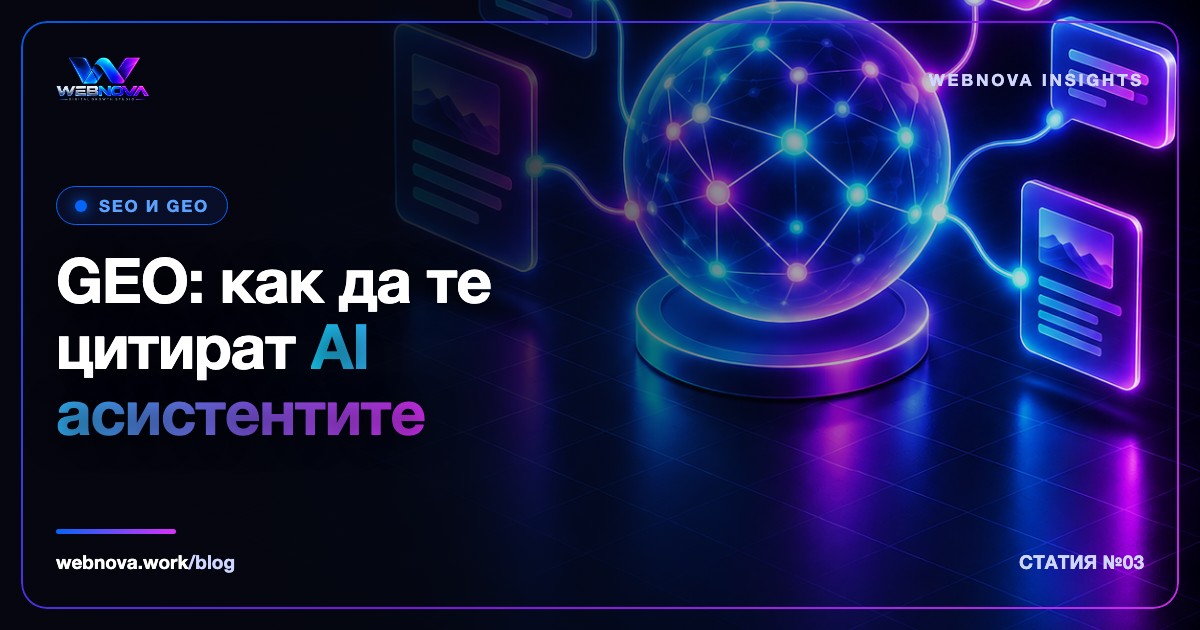 GEO оптимизация: как да те цитират AI асистентите