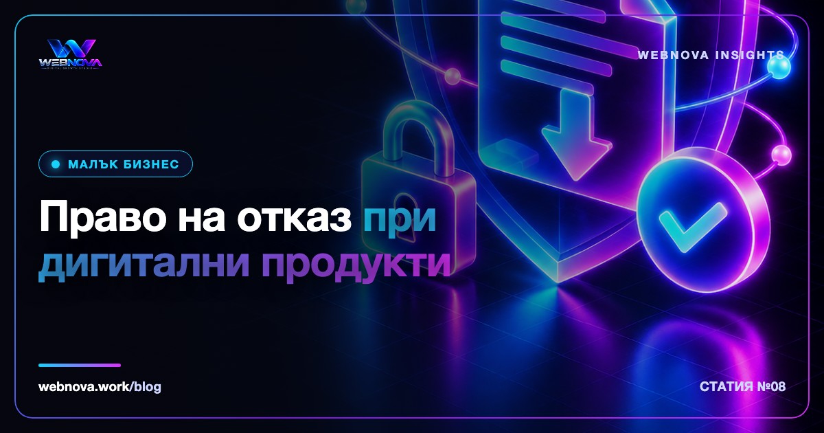 Право на отказ при дигитални продукти: наръчник за продавачи