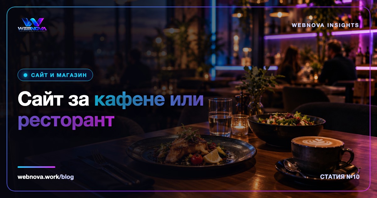 Сайт за кафене или ресторант: какво да има и как да привлича клиенти